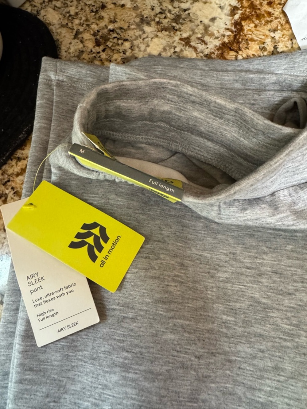 all in motion Light Gray Lounge Pants with Soft White Lining